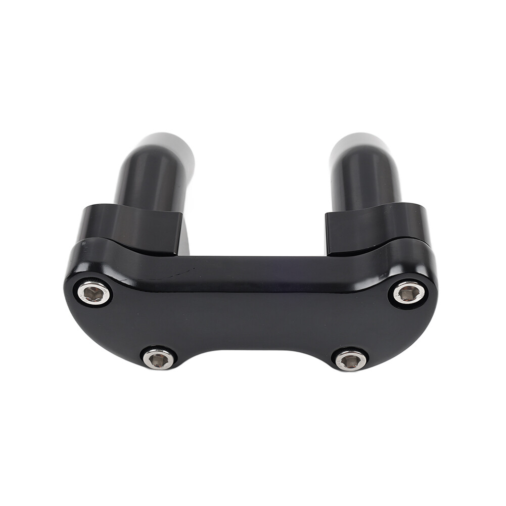 Top Cover 3.5" Handlebar Risers Clamp Black For Harley Dyna Softail Sportster XL