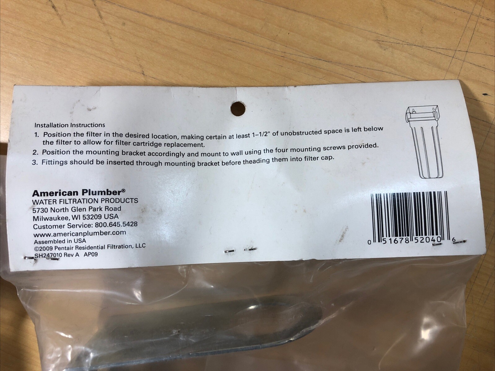 American Plumber WMB34 Water Filter Mounting Bracket (5400)