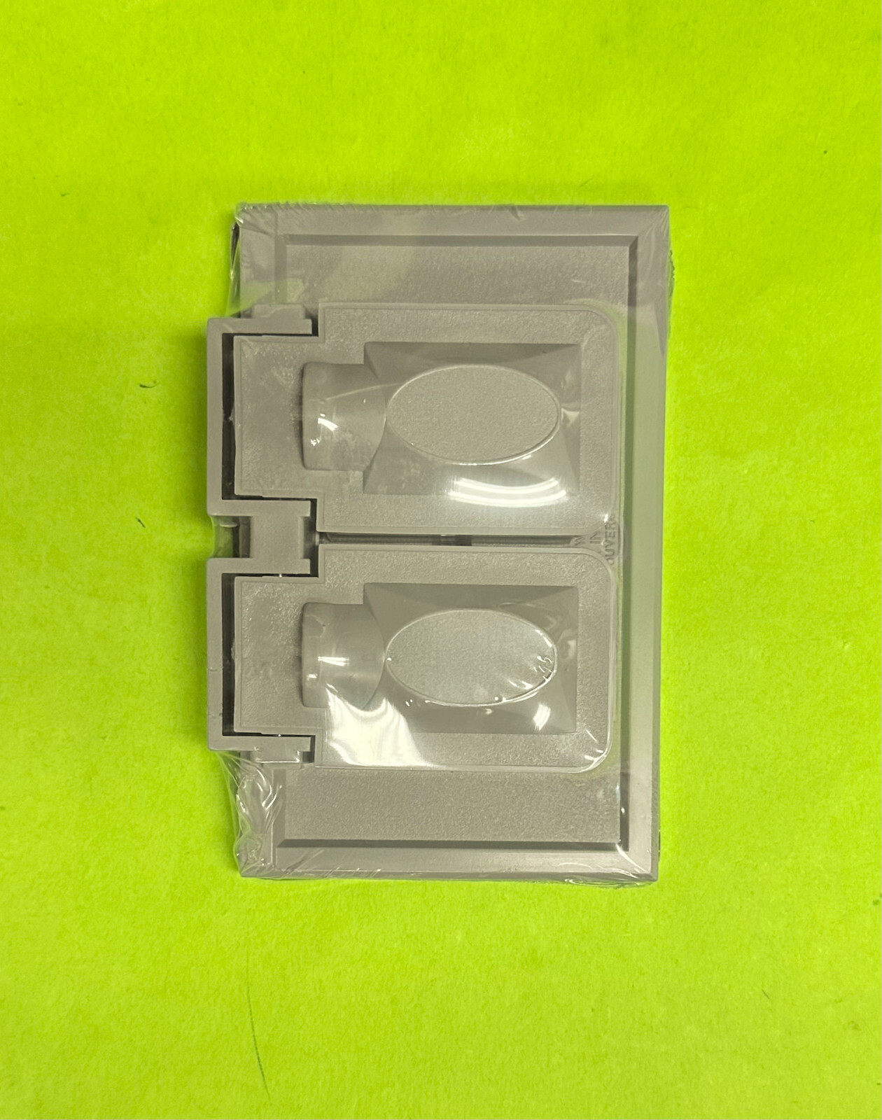 PREFERRED WH6002G EXTERIOR OUTDOOR 1 GANG OUTLET BOX COVER PLATE DUPLEX GRAY