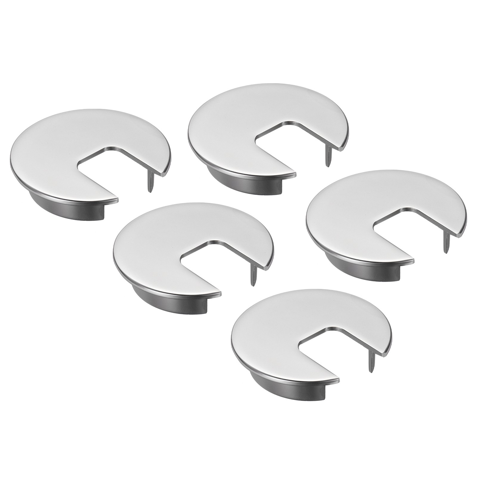 5 Pcs Desk Grommet 1.97Inch,Zinc Alloy Round Desk Hole Cover,50mm,Pearl Nickel