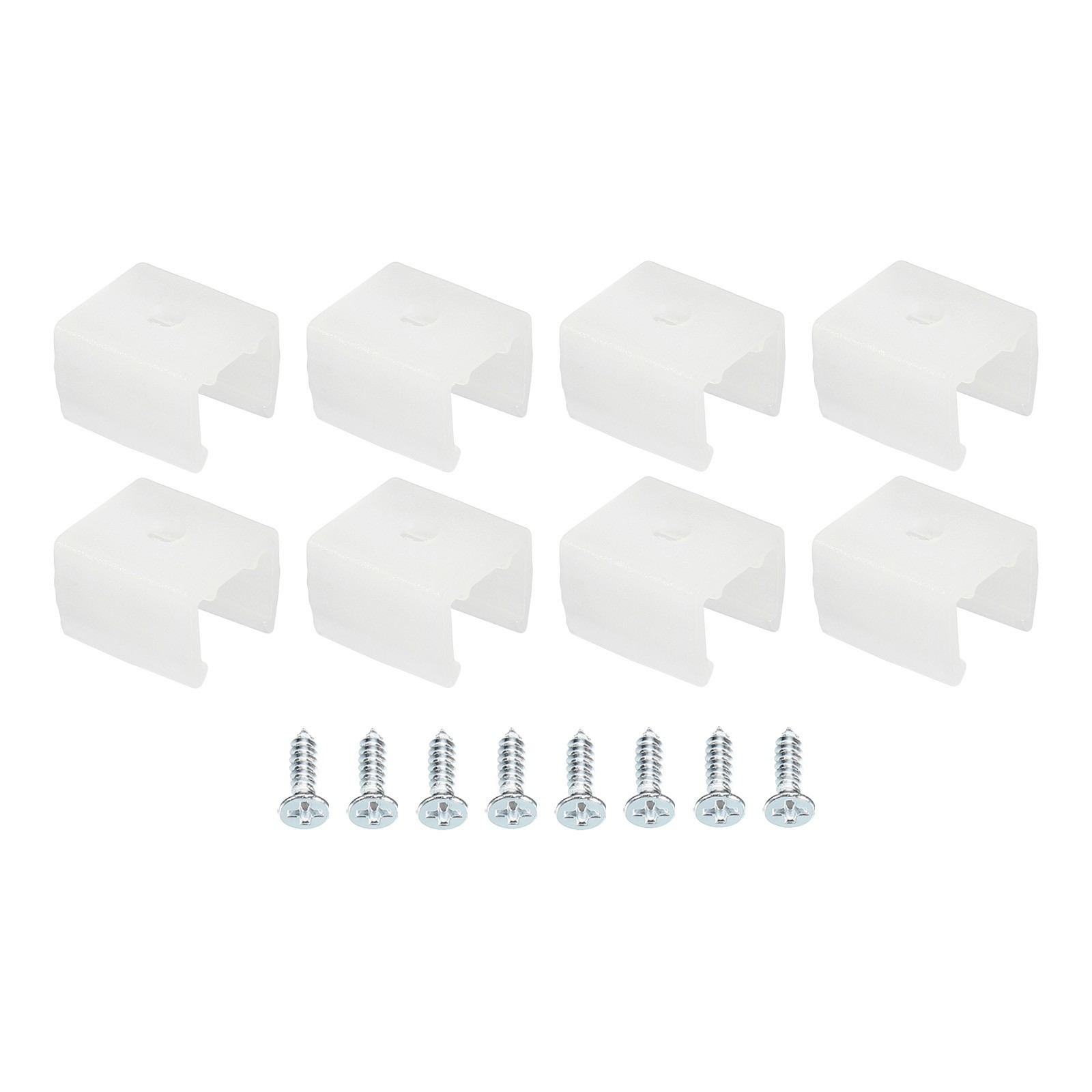 80pcs LED Neon Mounting Clips Holder Bracket Support Fixing Clamps Fit 8-10mm
