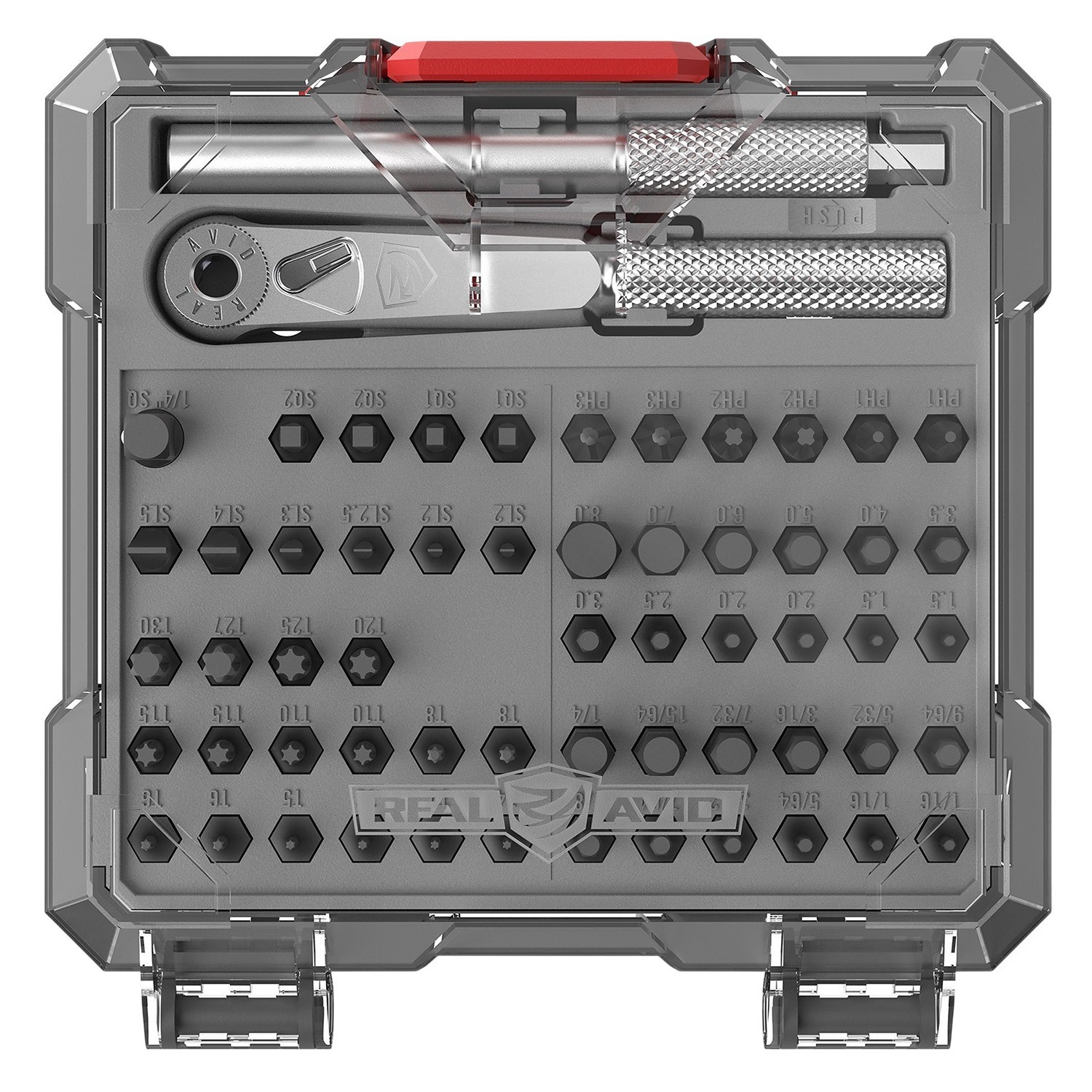 Real Avid X3 3-in-1 Driver 57-Piece Gunsmithing Tool Bit Set #AVX3GBS57