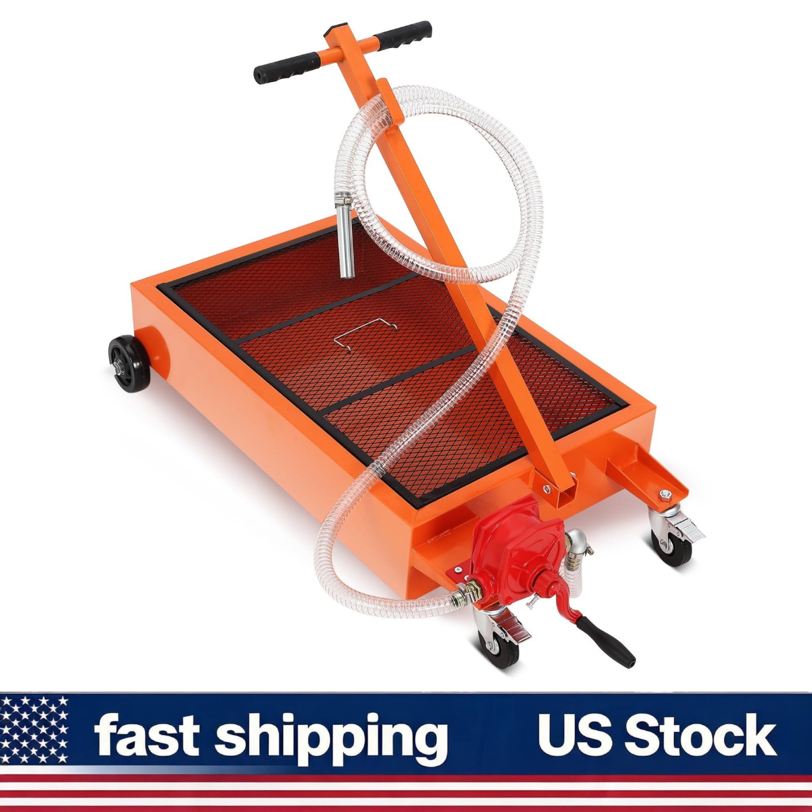 15/17/20 Gallon Oil Pan Low Profile Electric Pump with Hose and Handle