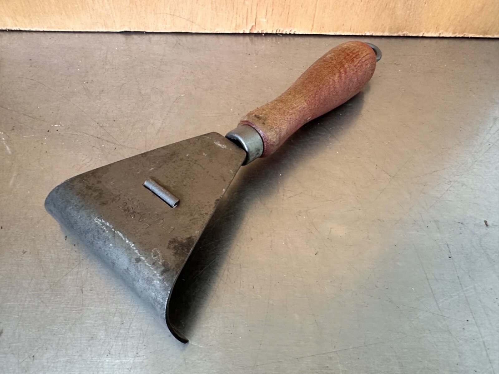 Vintage Hassco Scraper Knife Wood Handle #29
