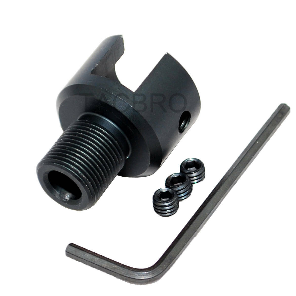 Ruger .22 Mark 1,2,3 Adapter 1/2x28 TPI For Muzzle Brake - Black Anodized