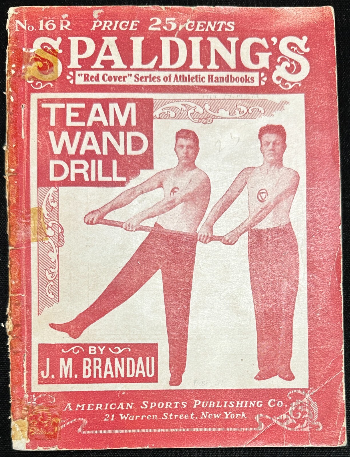 1919 Spalding's Team Wand Drill "Red Cover" Series of Athletic Handbooks