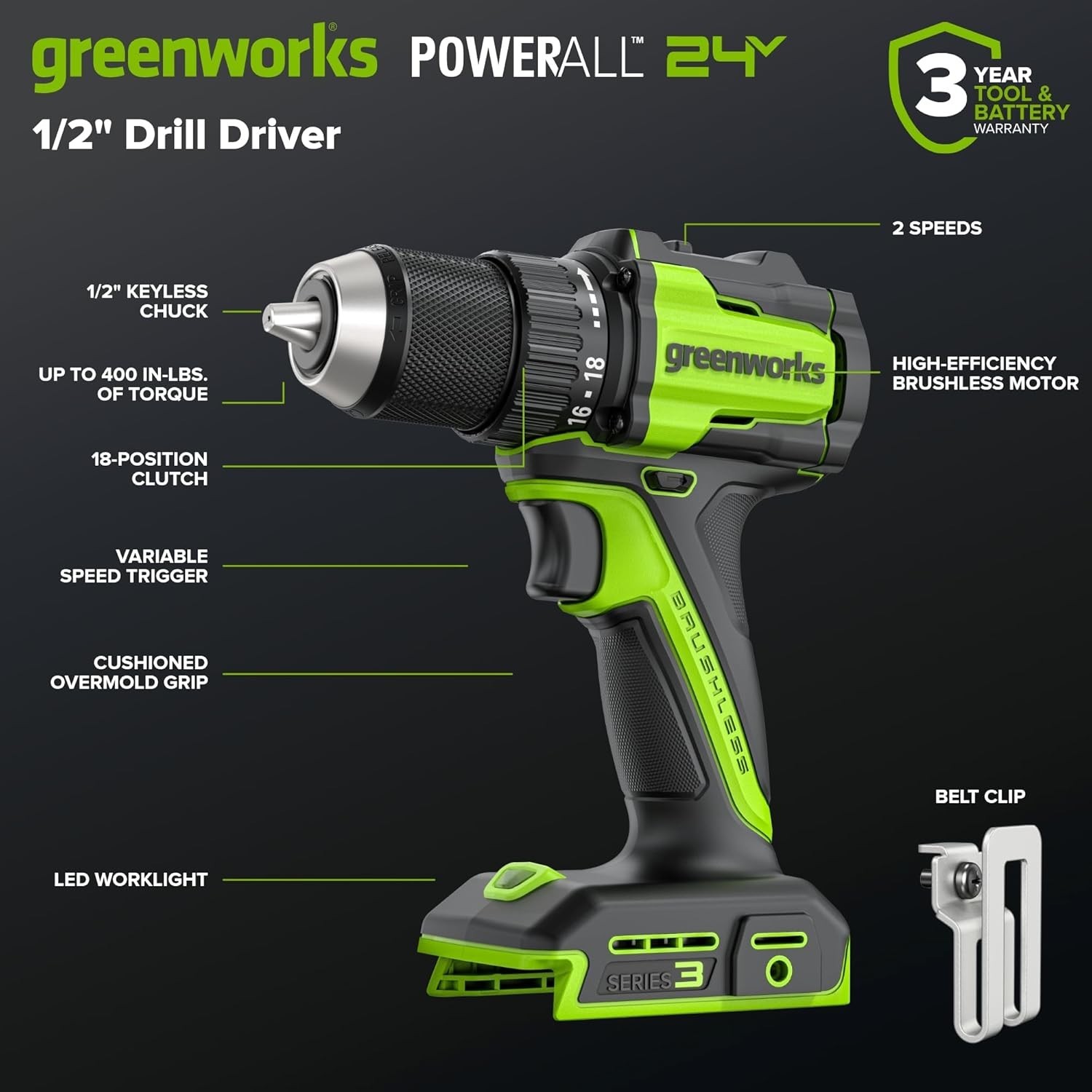 24V Brushless Drill & Impact Driver Combo Kit