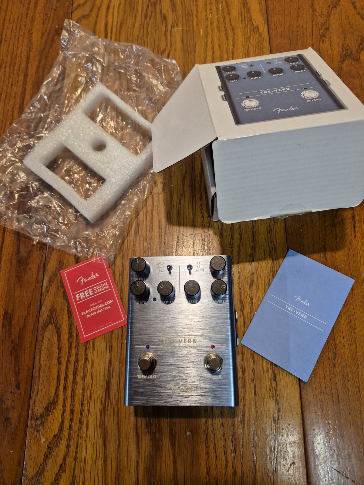 Fender Tre-Verb Pedal Digital Reverb/Tremolo