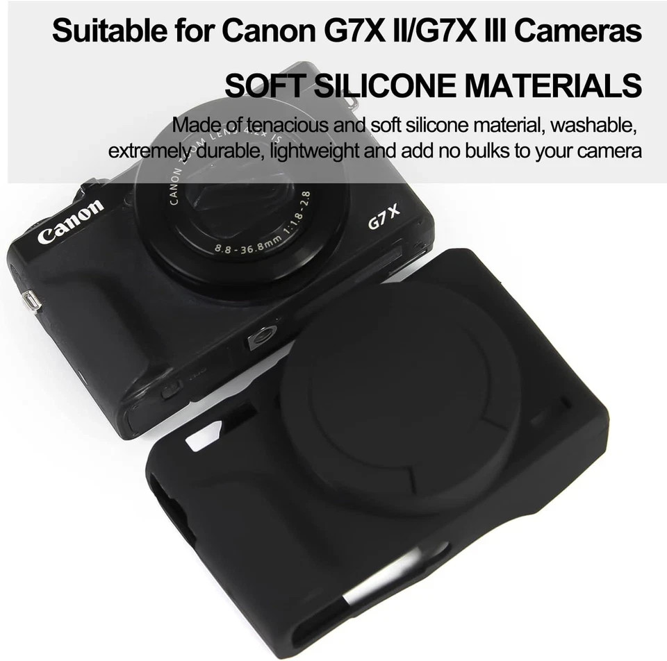 Case for Canon Powershot G7 X Mark III Digital Camera, Soft Silicone Protective