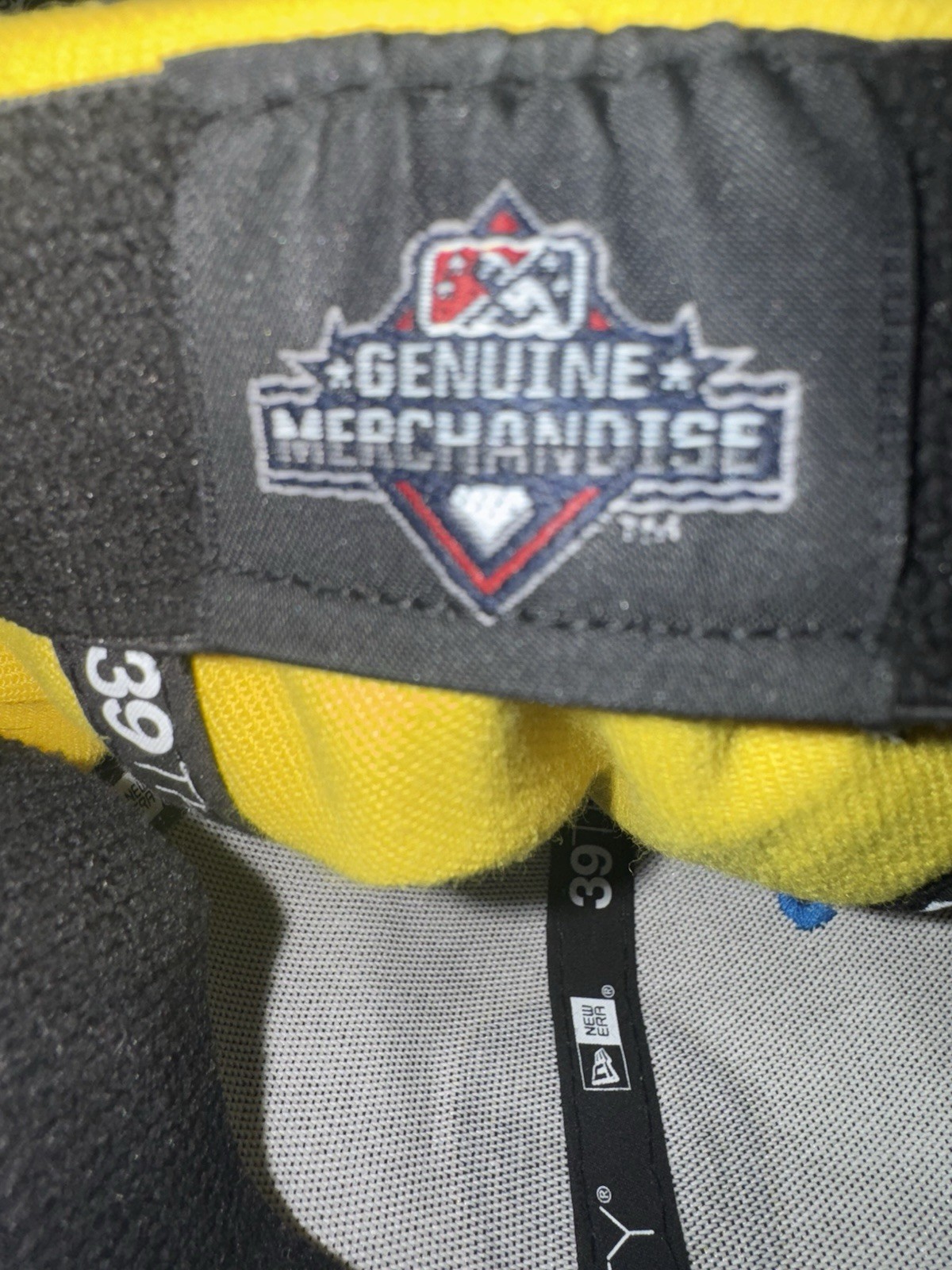 Men's New Era Yellow/Blue De Sacramento Dorados 39Thirty Fitted S/M