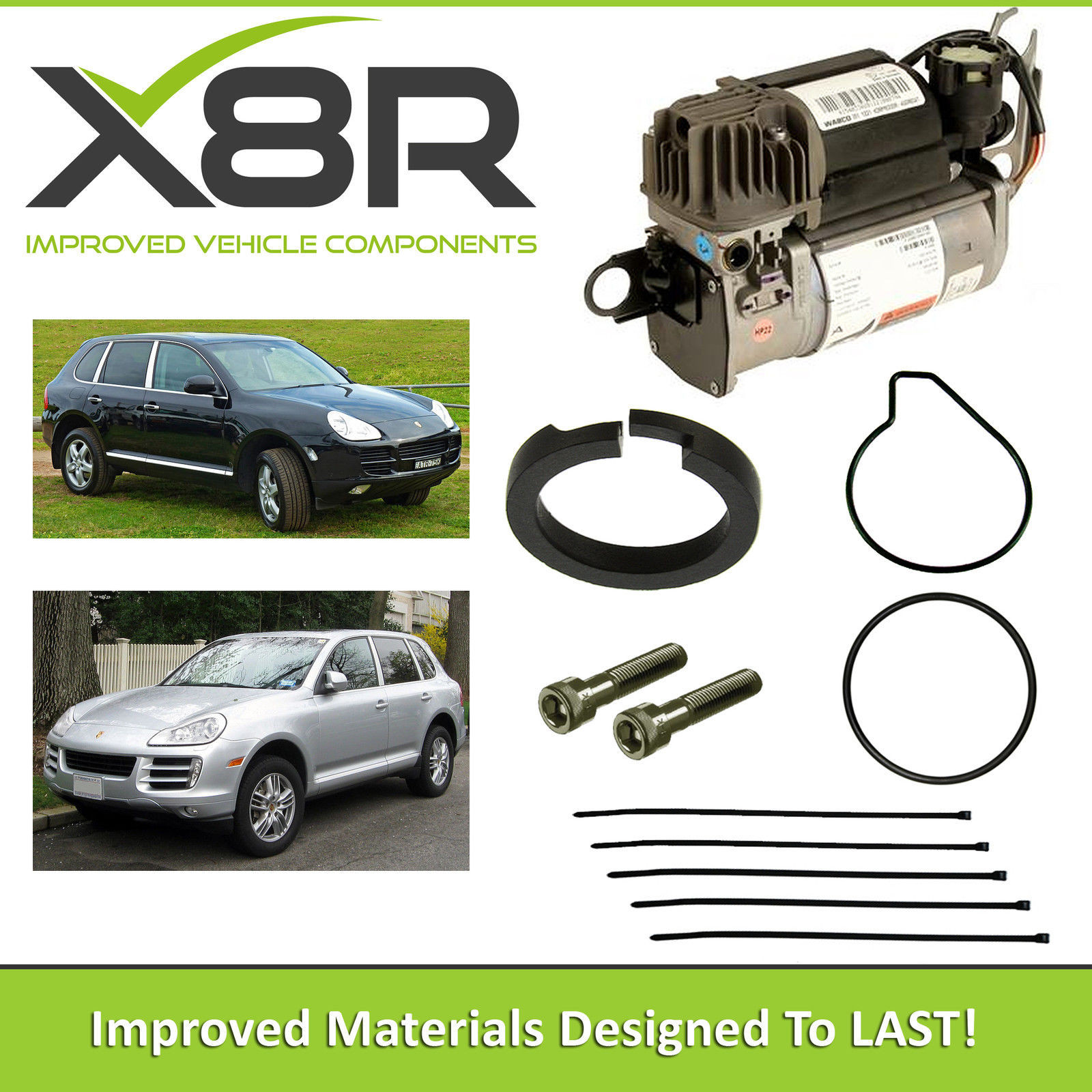 Porsche Cayenne 2002-2010 WABCO AIR SUSPENSION COMPRESSOR PISTON RING REBUILD