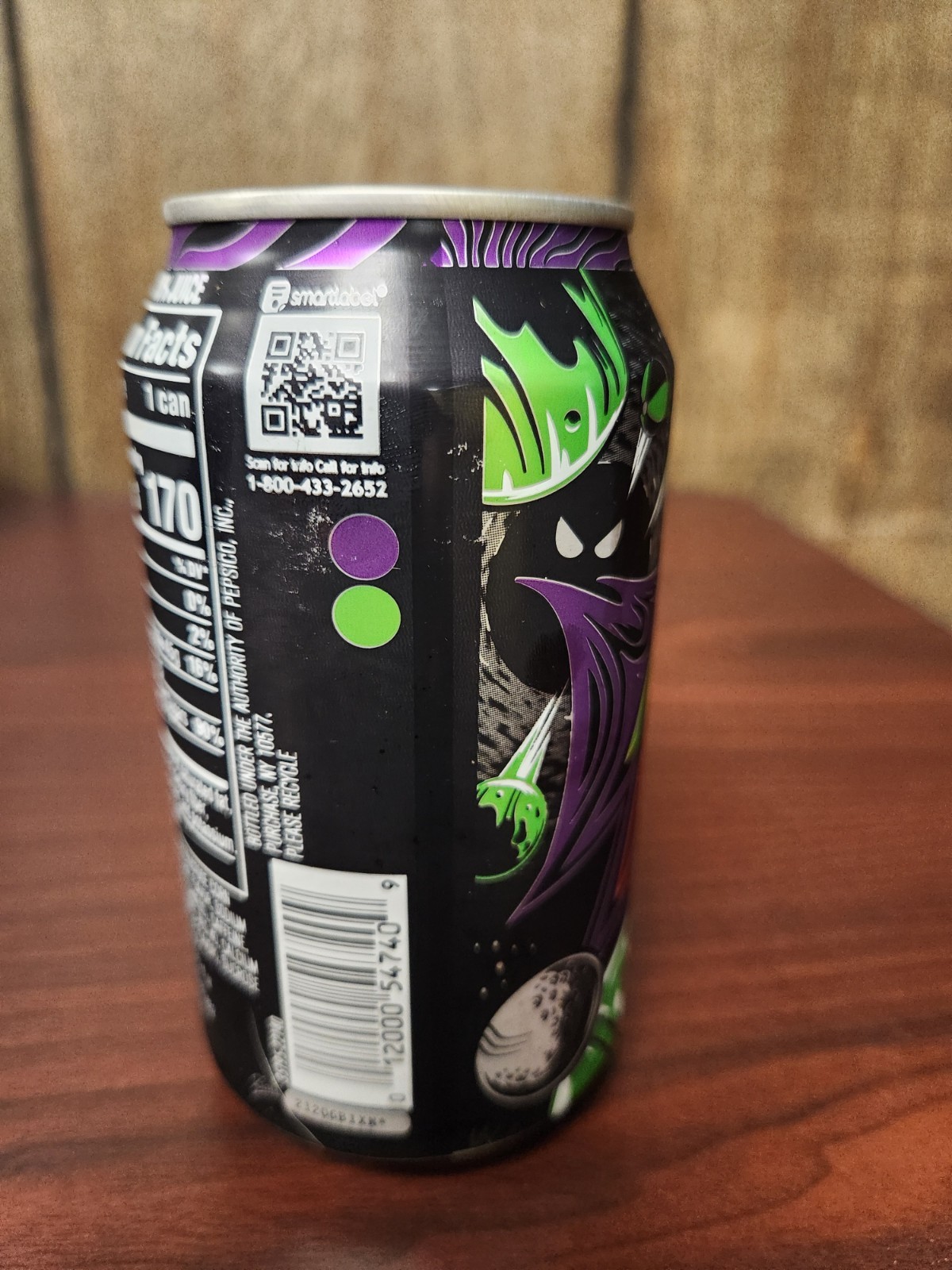 Unopened Mountain Dew Pitch Black 12 ounce can