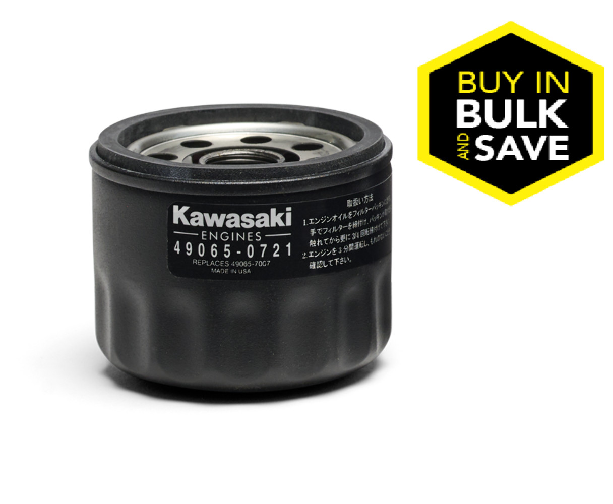 Kawasaki 49065-0736, 49065-0721, 49065-7007 OEM Engine Oil Filter FS, FR, and so