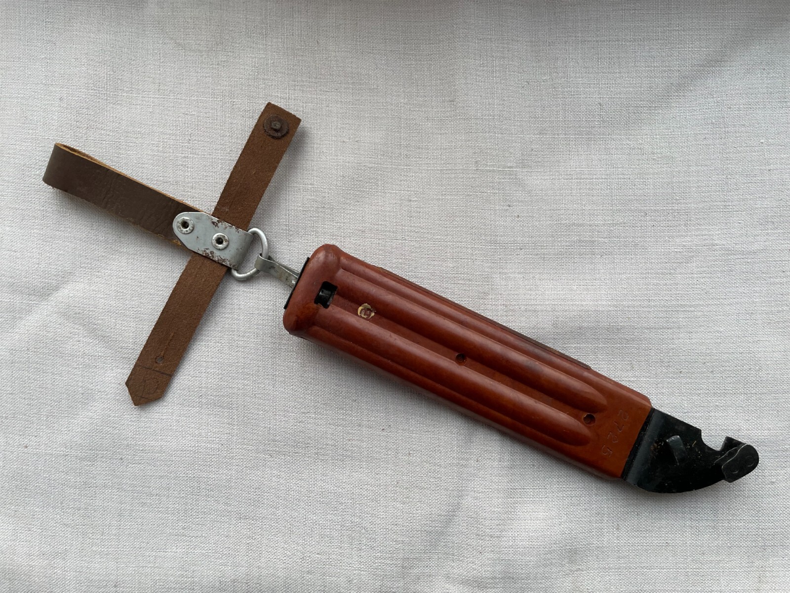 Russian scabbard Soviet military knife with leather strap 6Х4 USSR