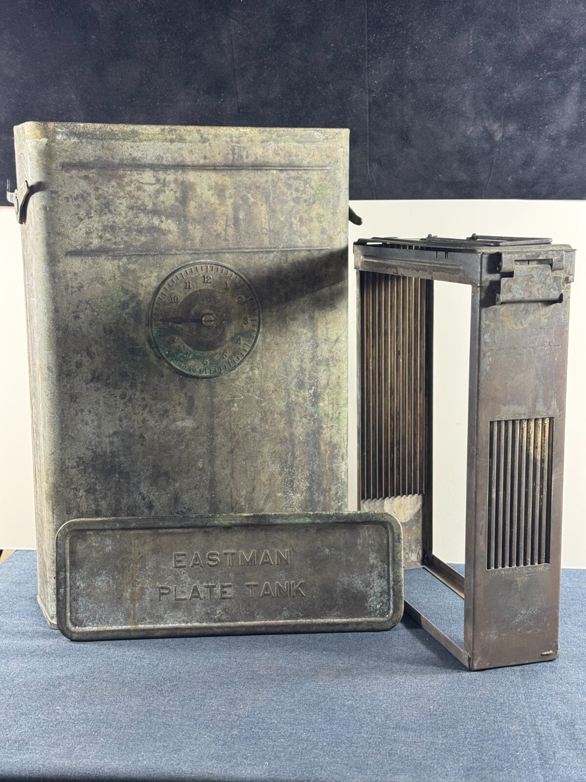 Rare Antique 8x10in Eastman Kodak Glass Plate Tank - Glass - Tintype Collodion