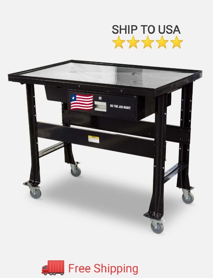Heavy Duty Work Bench Tear Down Table Supports 1000 Lbs Steel Surface
