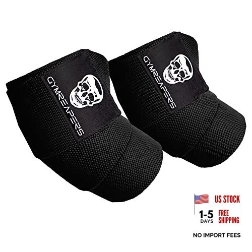 Weightlifting Elbow Wraps (1 Pair) - Flexible 40'' Elbow Compression Black