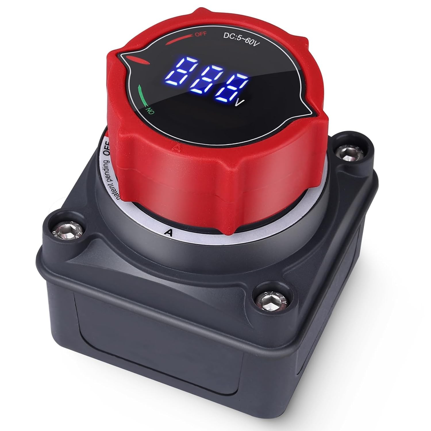 Upgrade Battery Disconnect Switch with Voltmeter, DC 5-60V Master Isolator...