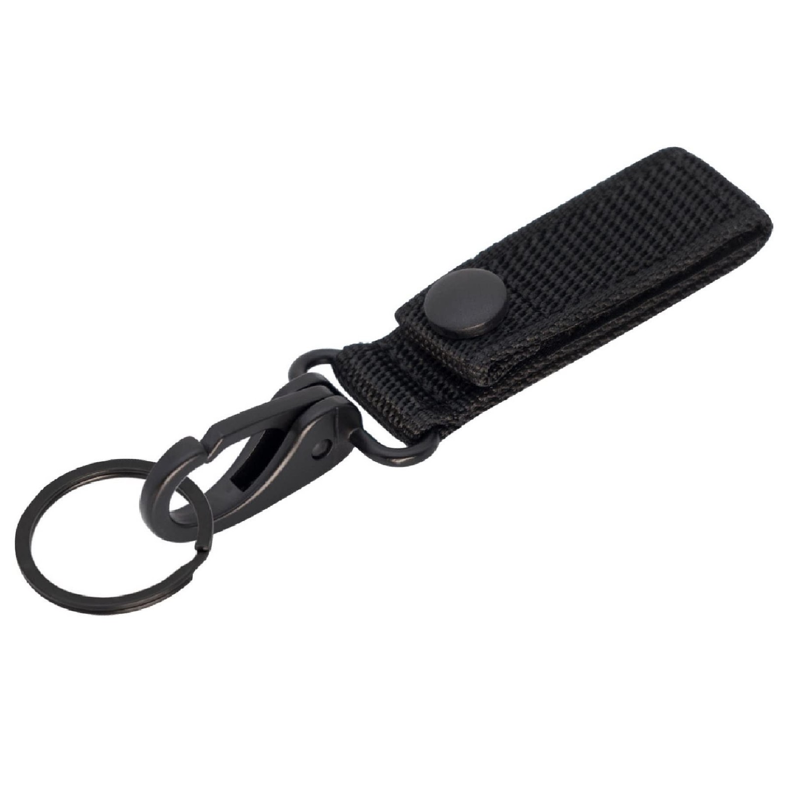 Heavy Duty Belt Keeper Clip Key Holder with Nylon MOLLE Strap & Metal Snap & ...