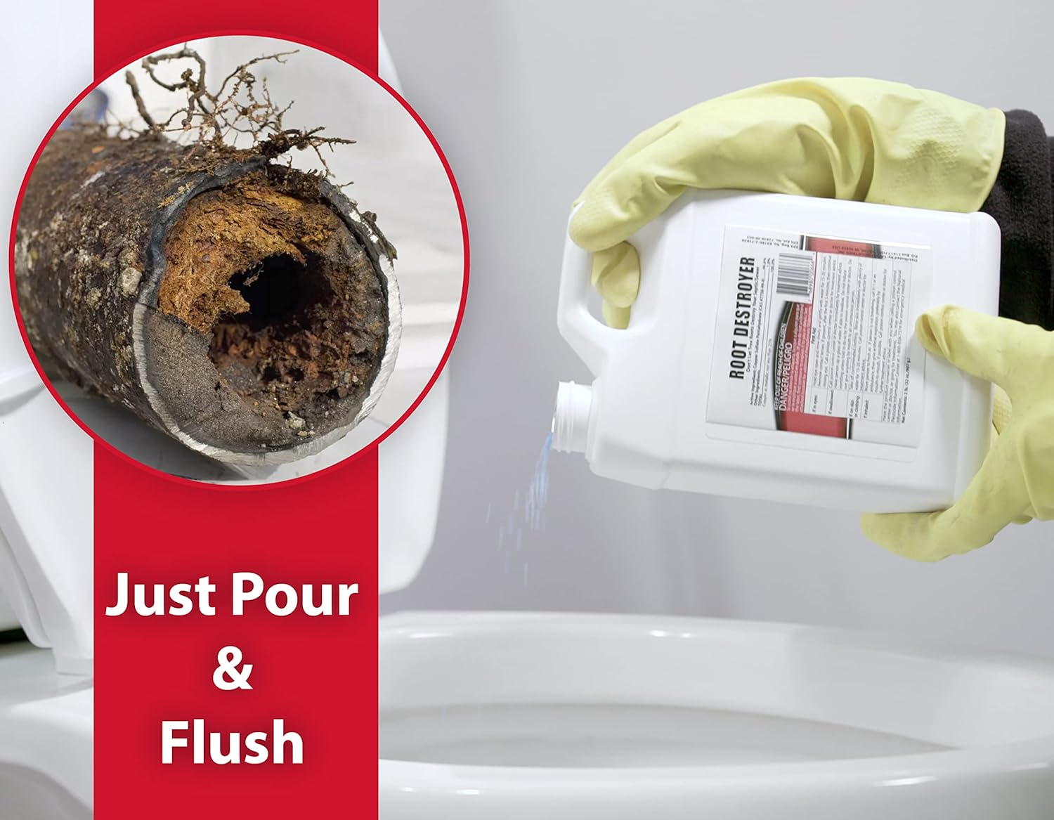 Root Destroyer - 5Lbs - Root Killer for Sewer, Pipe & Drain Lines, Septic Tanks