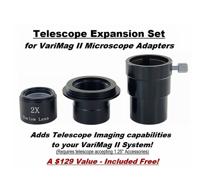 Nikon DSLR VariMag II Microscope Adapter Set - Save $200 + BONUS Telescope Set!