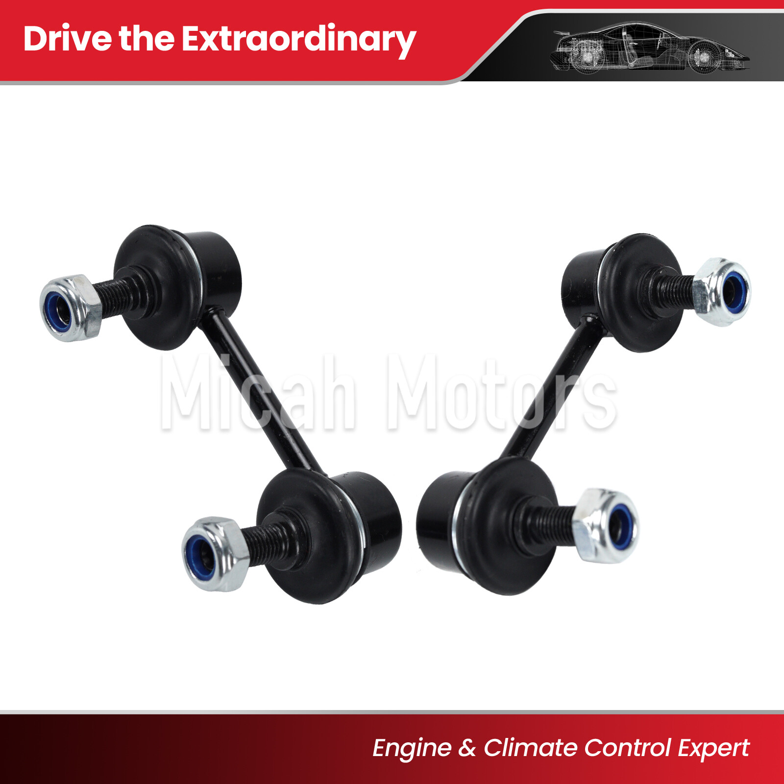 2x Rear Sway Bar End Links Fit 04-12 Mitsubishi Eclipse Galant Endeavor 2.4/3.8L