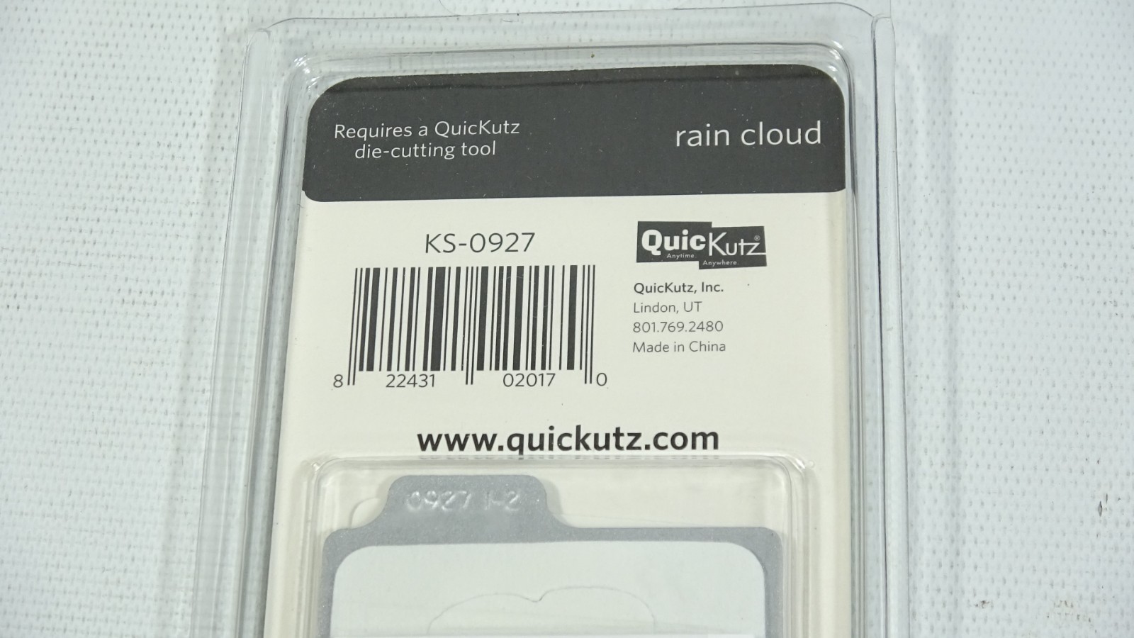 2009 QuicKutz Metal Die KS-0927 Rain Cloud - Lightning - Cloud Storm Theme