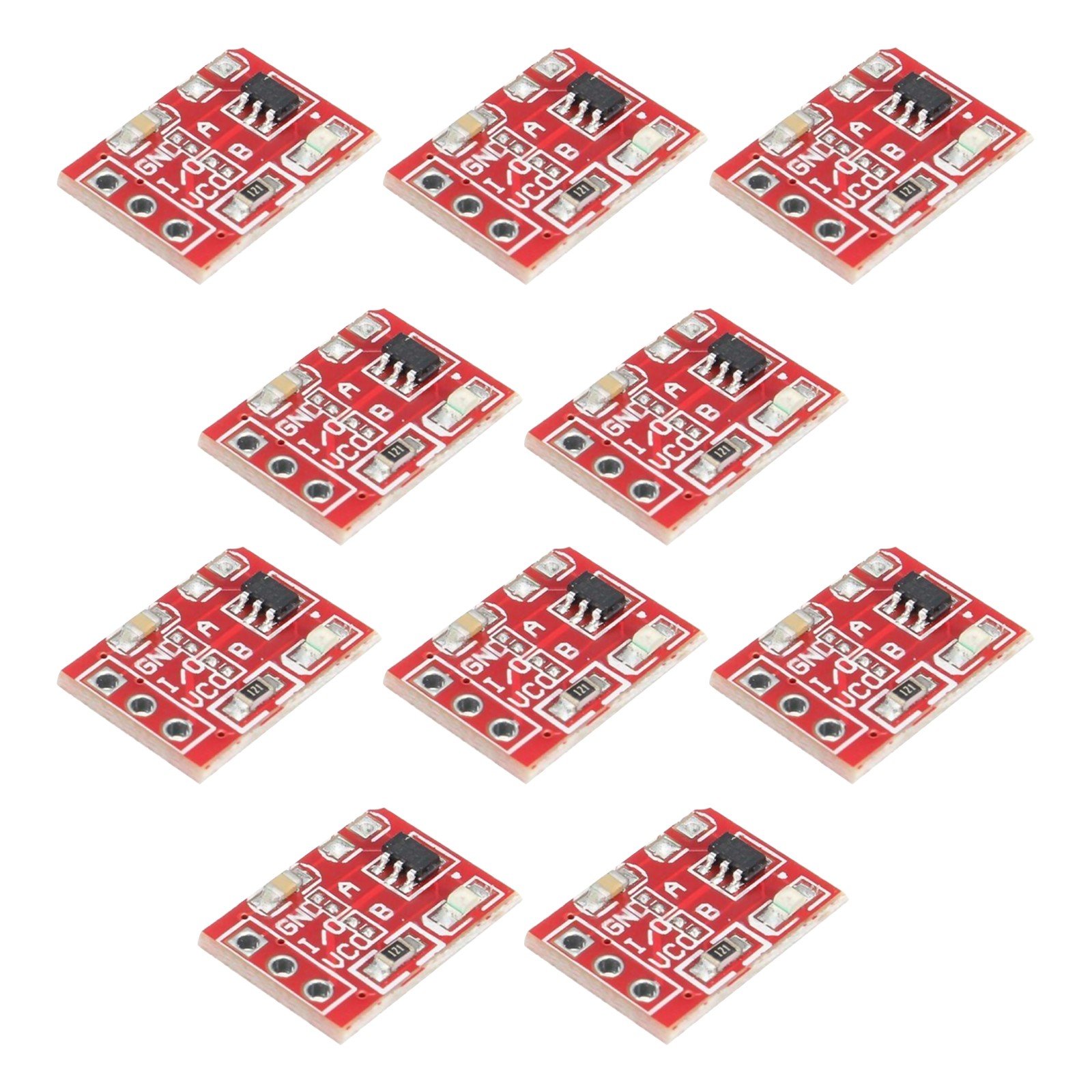 10Pcs TTP223 Touch Key Switch Module Self-Locking/No-Locking Capacitive