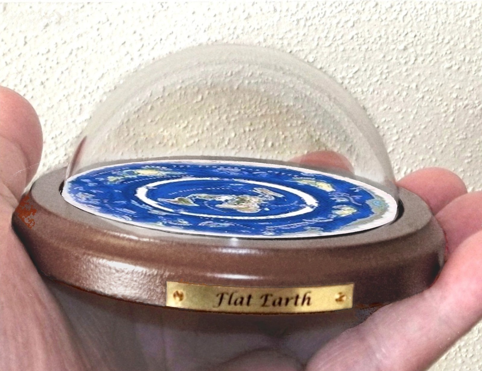 Flat Earth Map Dome Display Model - Hidden Realms Beyond The Ice Wall