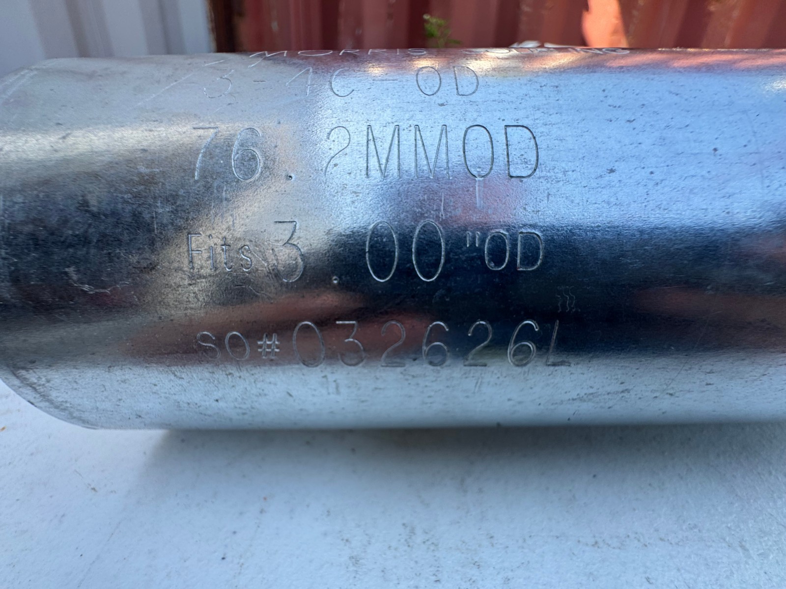 Morris 3-4C-OD Galvanized Compression Coupling 3" OD 76.2MM 4-Bolt NOS