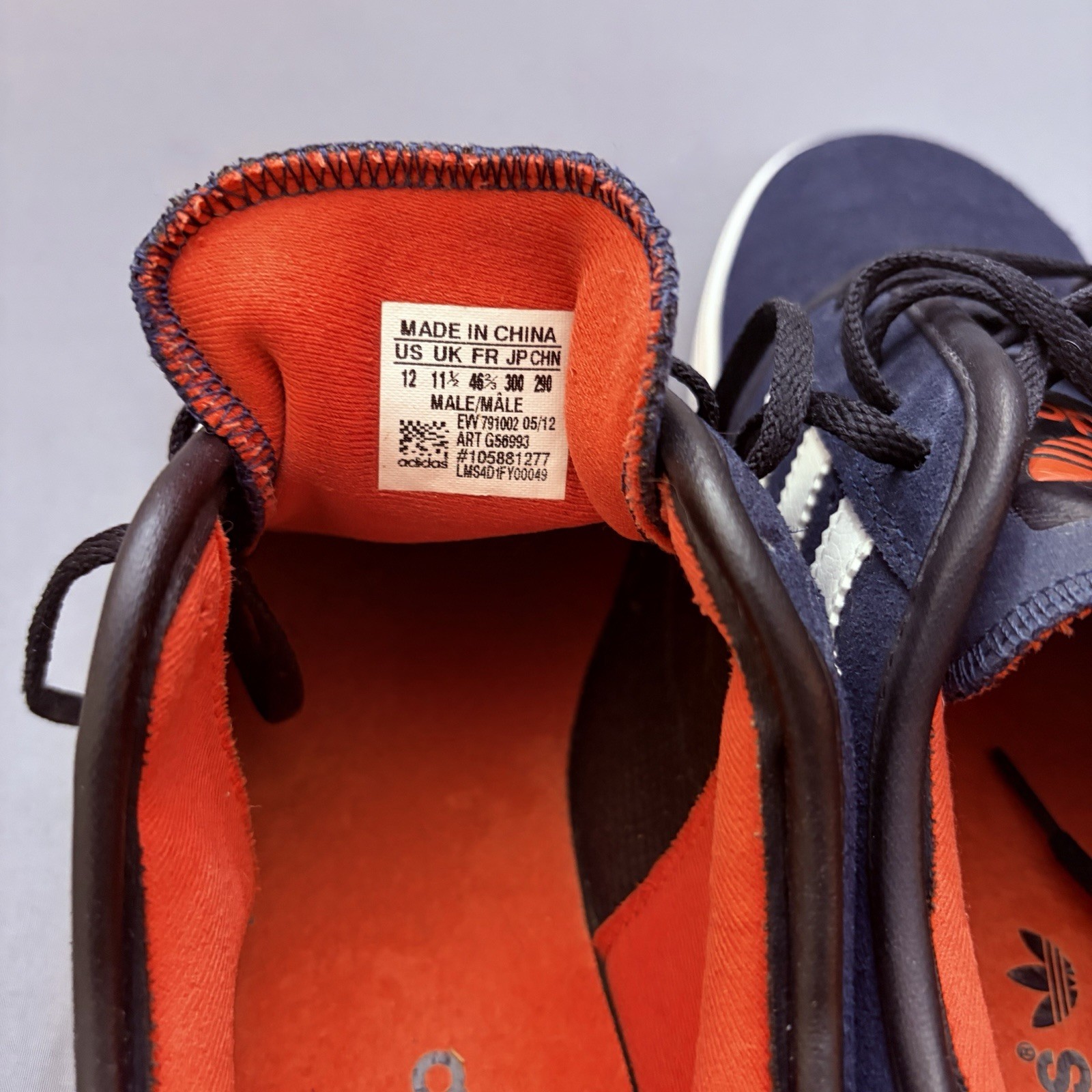 adidas Originals Seeley Size 12 Men’s Navy Suede Skate Shoes