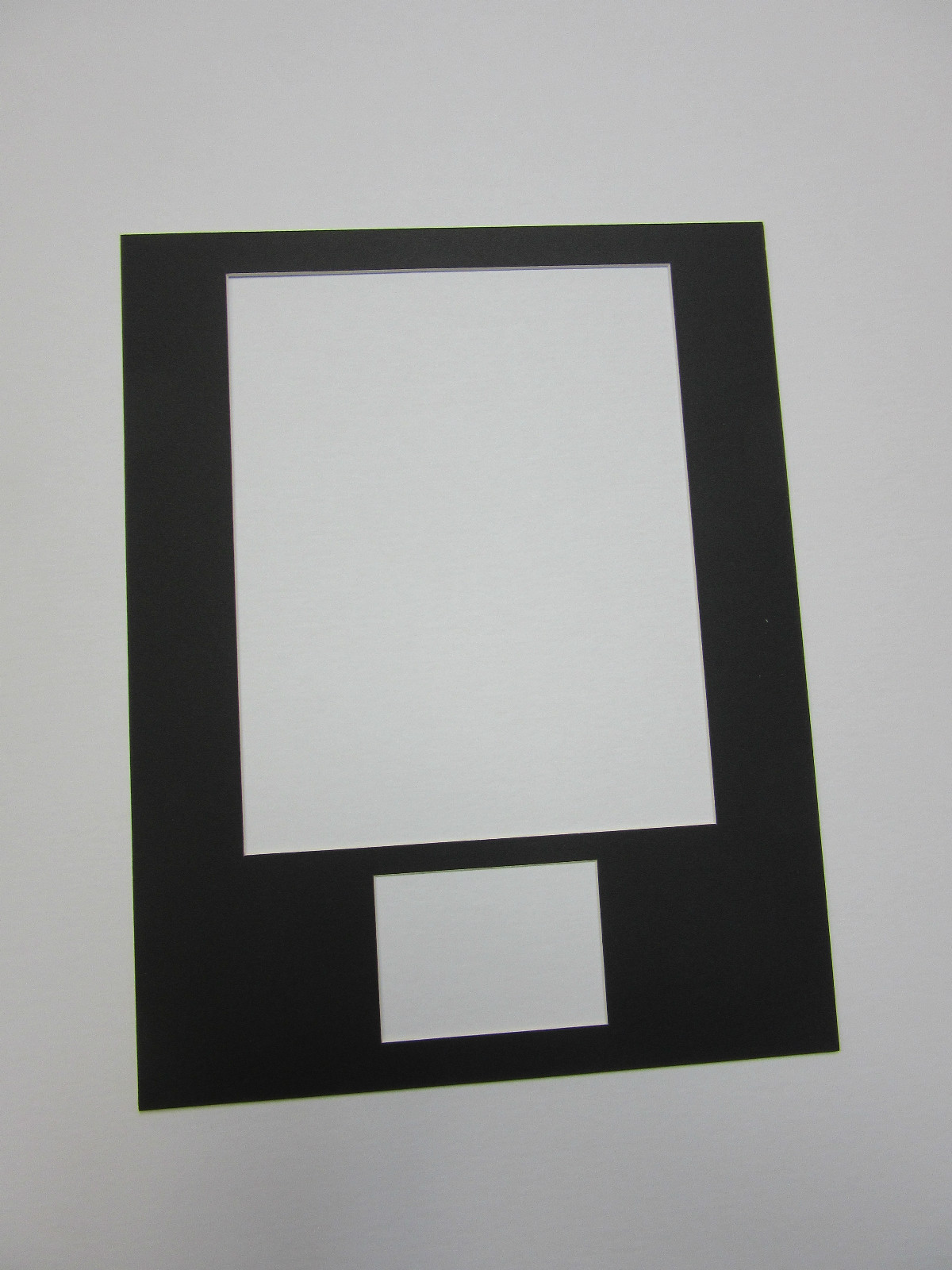 Picture Frame Mat 11x14 for 8x10 photo and ACEO or Sports card  Black SINGLE