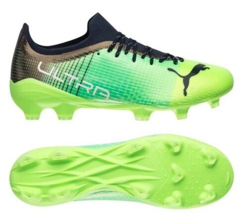 PUMA ULTRA 2.3 FG AG SOCCER CLEATS SHOES GREEN 106518-03 MENS SIZE 13
