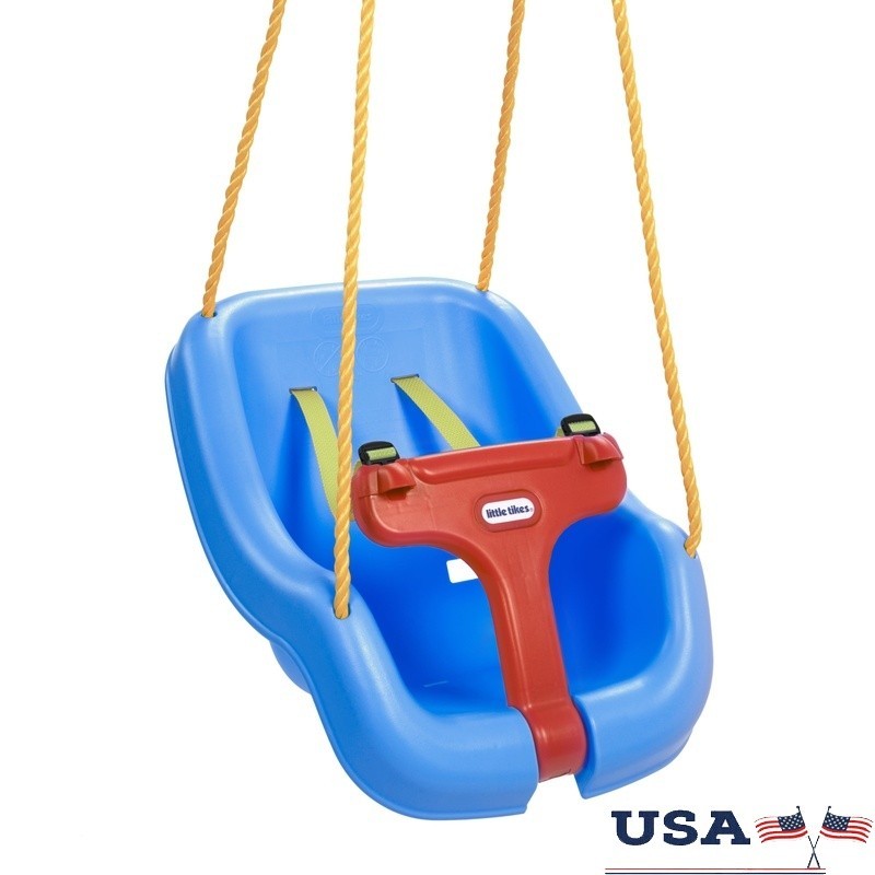 2-in-1 Baby Toddler Swing Indoor Outdoor Easy Adjustable T-bar Safety Straps New