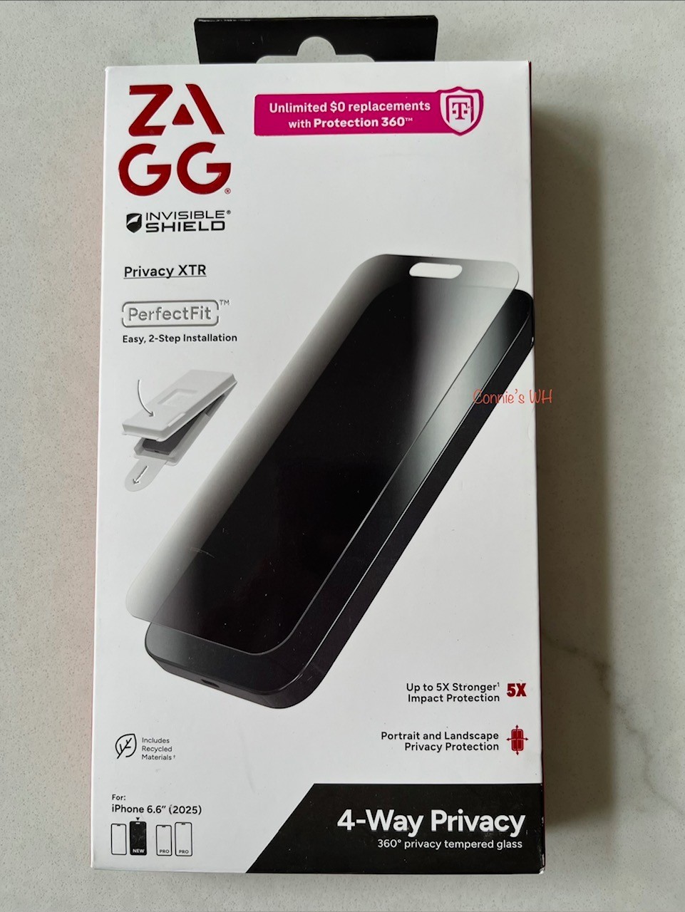 ZAGG Invisible Shield Privacy XTR Screen Protector iPhone AIR (6.6")