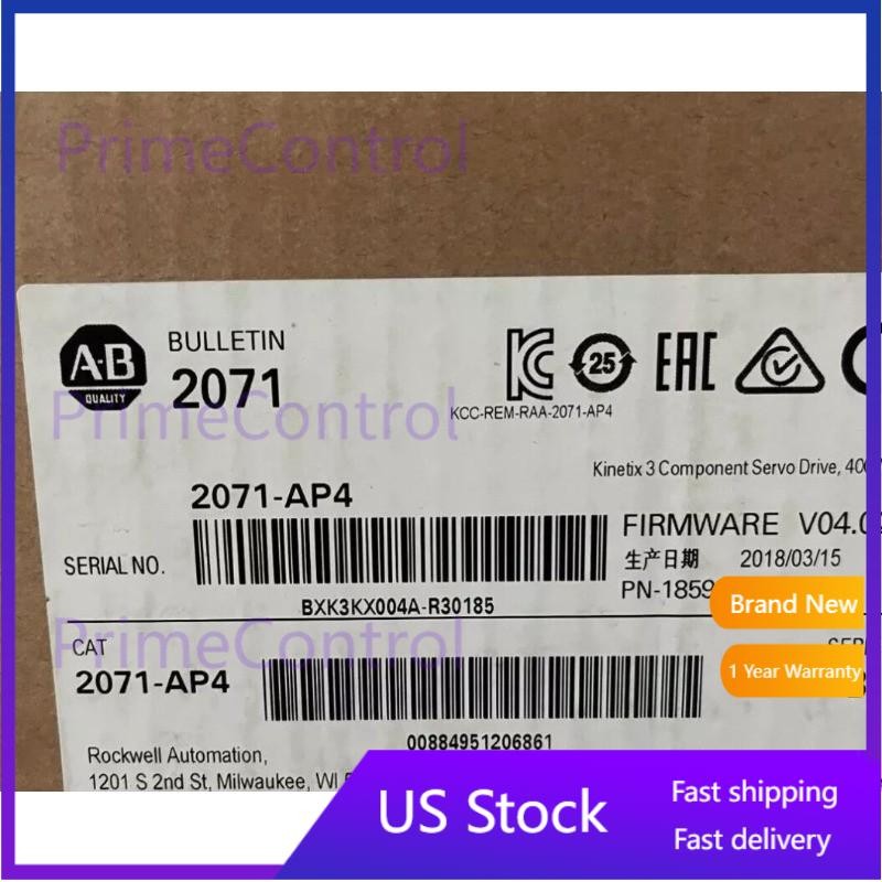 New Factory Sealed 2071-AP4 Kinetix 3 Component Servo Drive, 400w Allen-Bradley