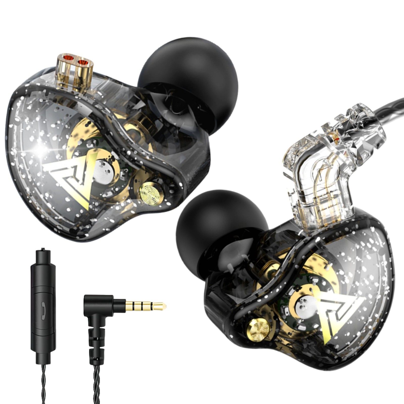 QKZ AK6 Pro Wired IEM for Gaming Earbuds with MIC, in Ear Monitor Headphones,...