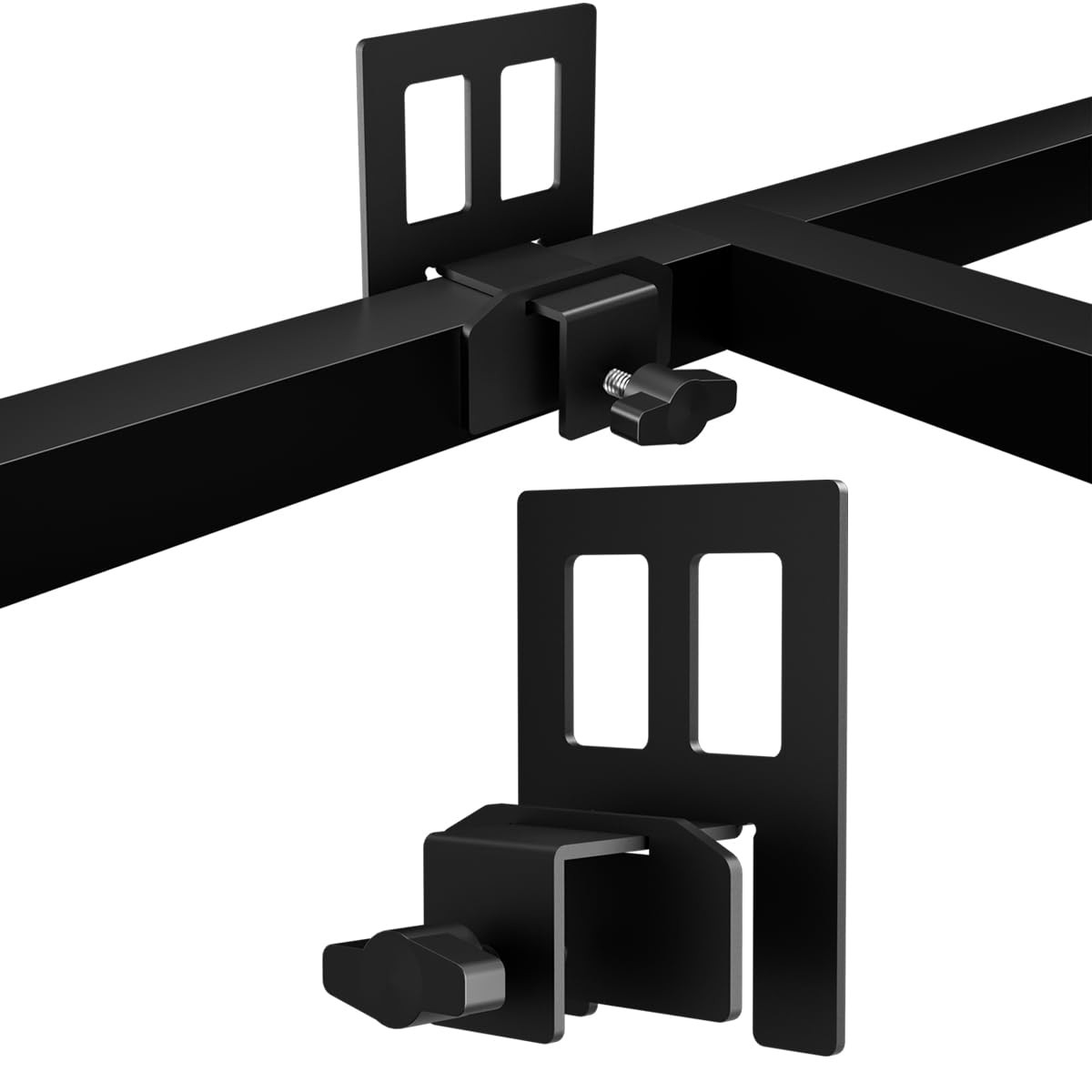 6 Pack Black Metal Bed Frame Mattress Gaskets Non Slip Anti Slide Baffles