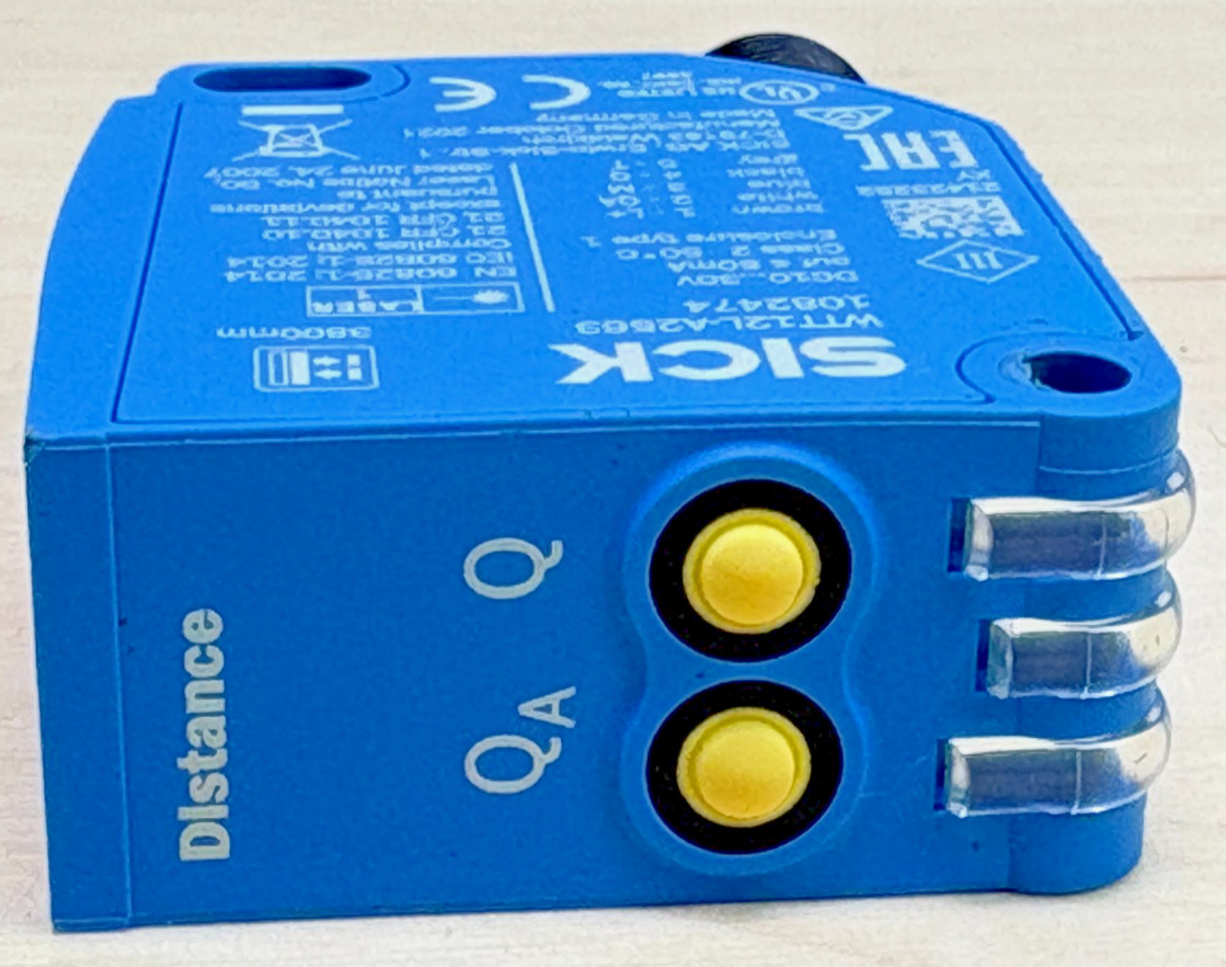 Sick WTT12L-A2563 PowerProx Laser Sensor, NPN / PNP, 1082474