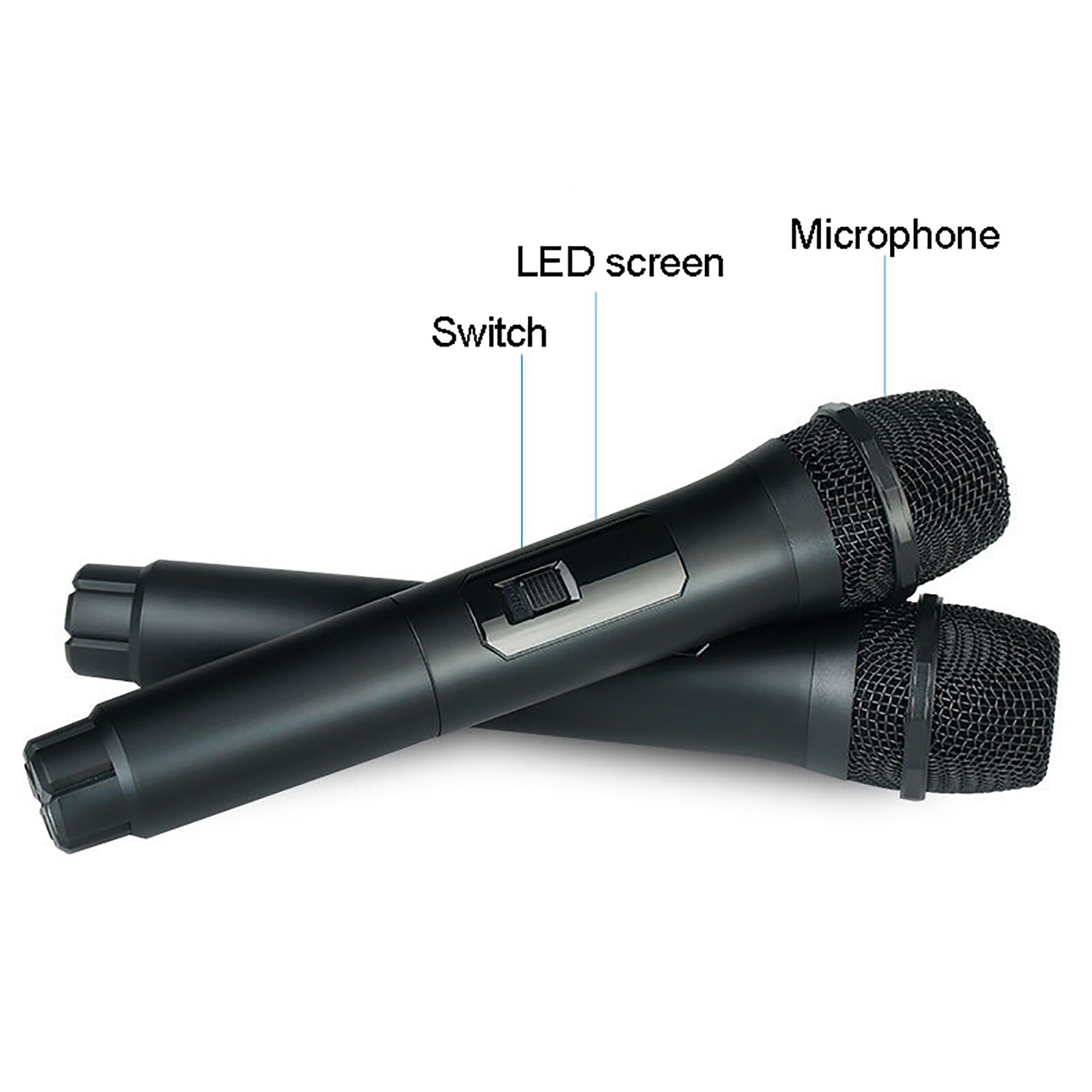 Pro Audio VHF Wireless Microphone System 4 Channel 4 Handheld Metal Dynamic Mic