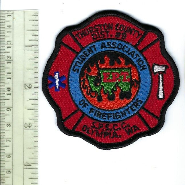 Thurston Co. Dist. #9 WA Washington SPSCC Student Assoc. of Firefighters patch