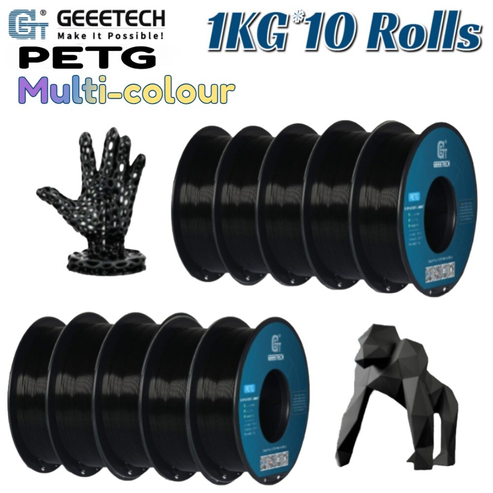 Geeetech 10KG 1kg/Roll PETG Filament 1.75mm Strong & Durable 3D Consumables