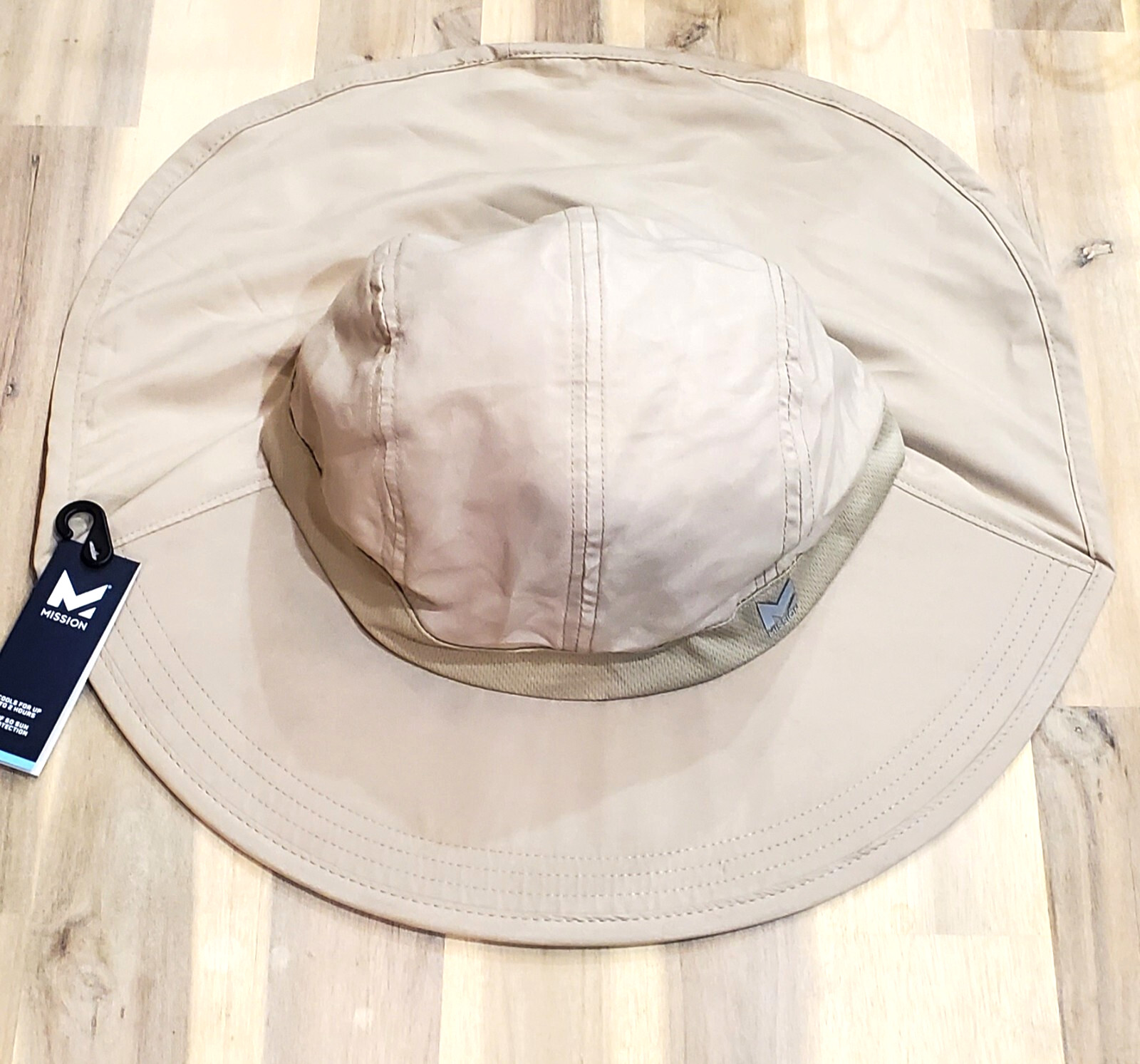 Mission Cooling Sun Protector Polyester Hat-Khaki-3