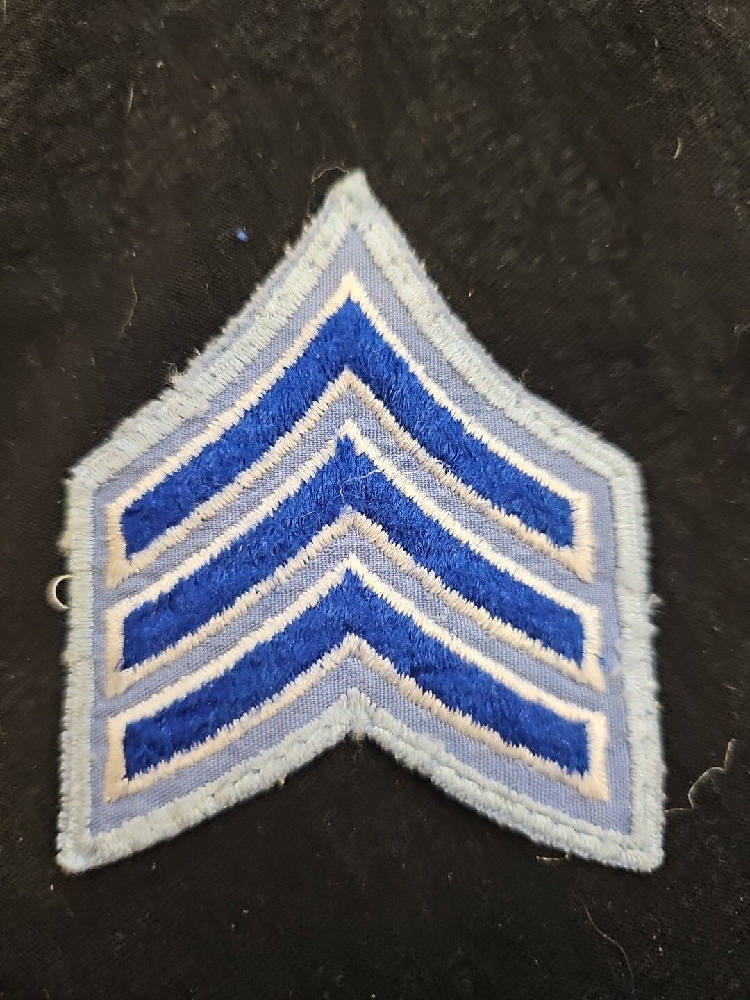 CHICAGO POLICE SERGEANT CHEVRON RANK INSIGNIA PATCH VINTAGE EMBROIDERED