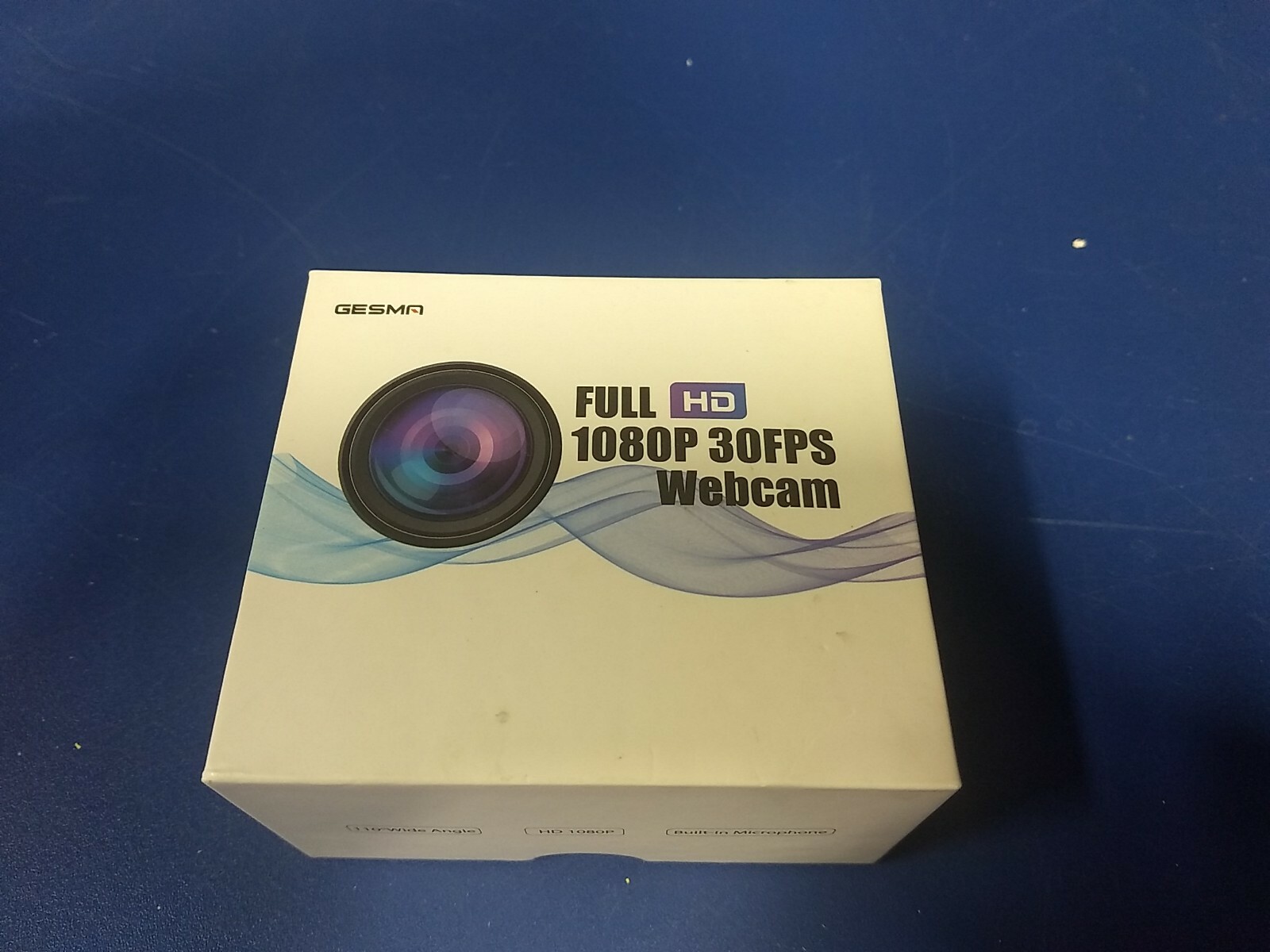 GESMA USB Computer Webcam with Microphone Full HD 1080P 30fps