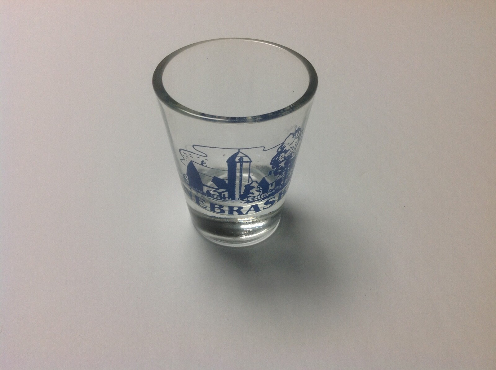 Nebraska Shot Glass Farm Scene