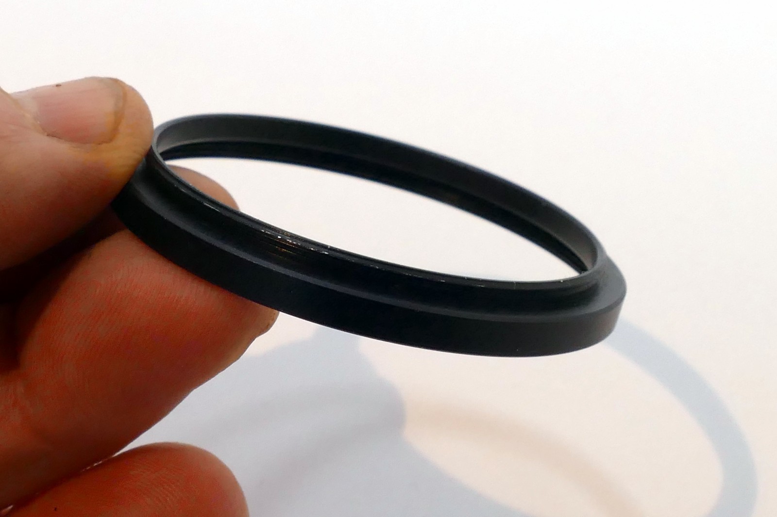 Lens adapter ring from 52mm to 55mm step-up metal threaded