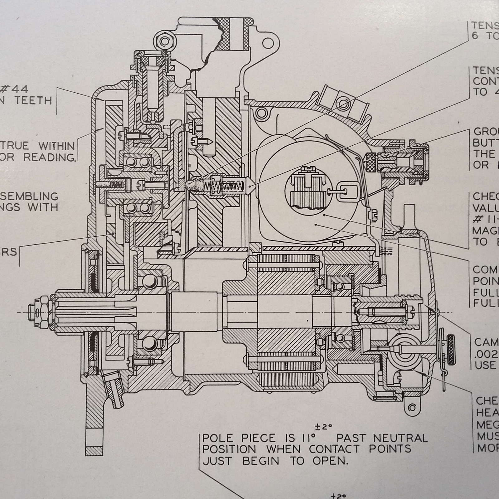 1943 Bendix Scintilla SF7RN-1 Service Instructions Booklet