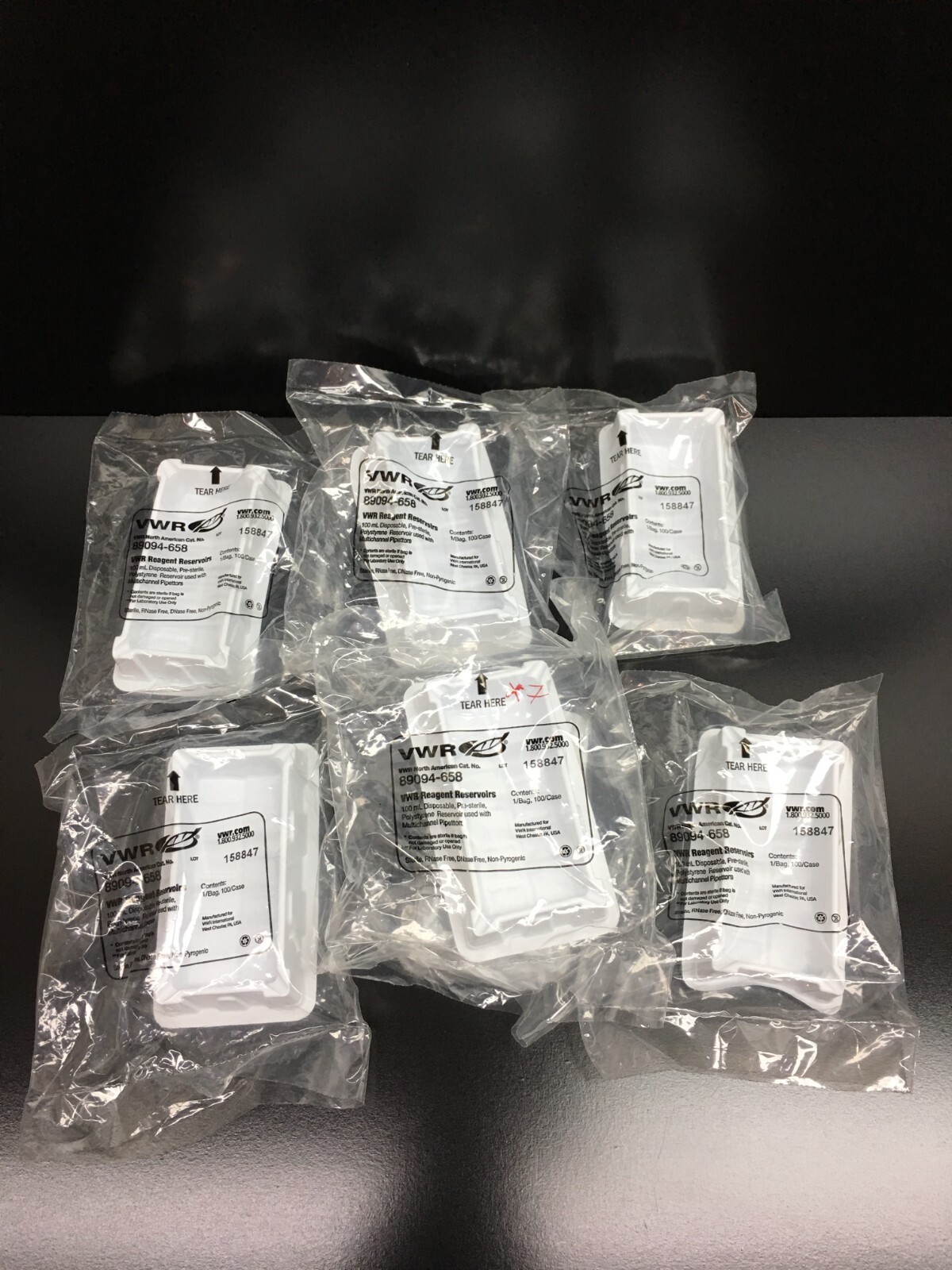 VWR 89094-658 Disposable Pipetting Reservoirs Lot 6 PCS