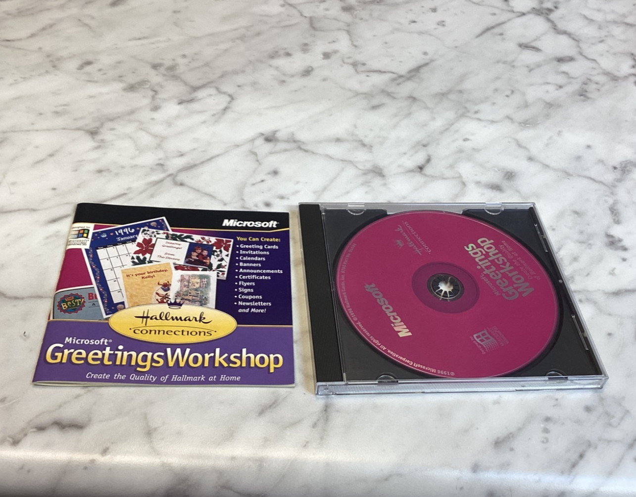 Microsoft Greetings Workshop Hallmark Connections CD-ROM